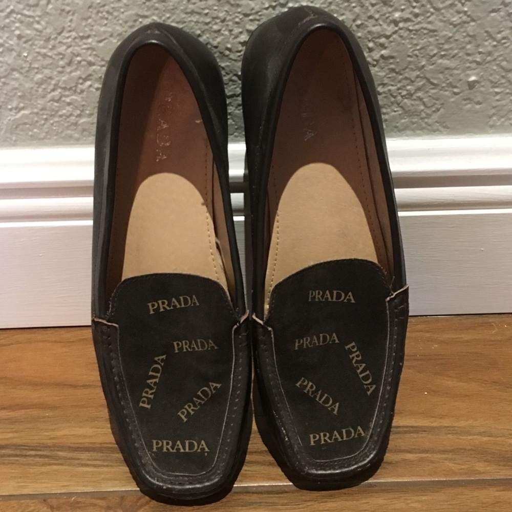 Leather Prada Loafers